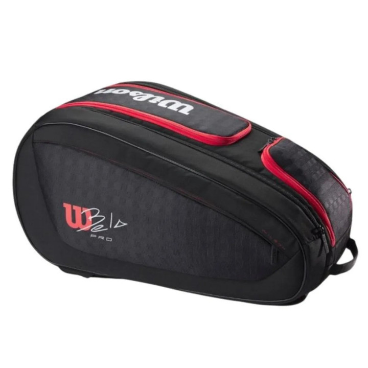 WILSON PALETERO BELA V3 PADEL NEGRO & ROJO
