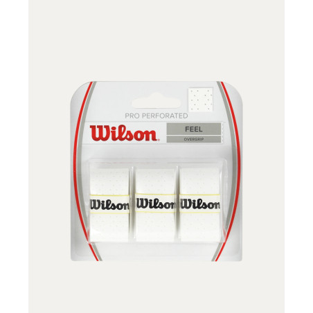 WILSON PRO OVERGRIP PERFORATED WH