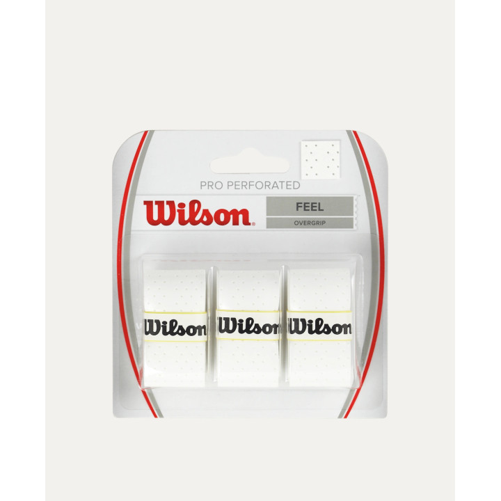 WILSON PRO OVERGRIP PERFORATED WH