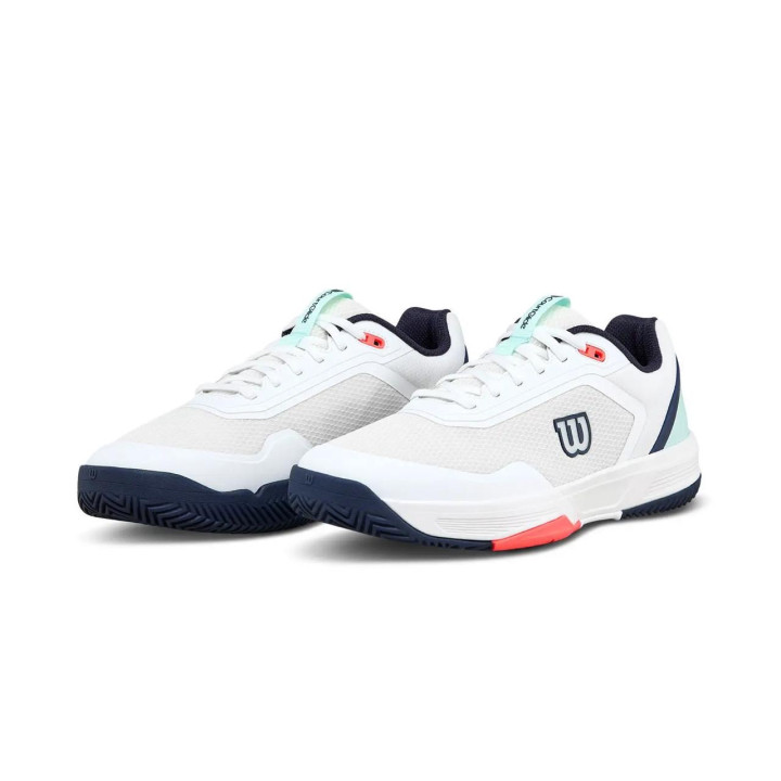 WILSON ZAPATILLAS HOMBRE COURTGLIDE BLANCO/BAY/CORAL