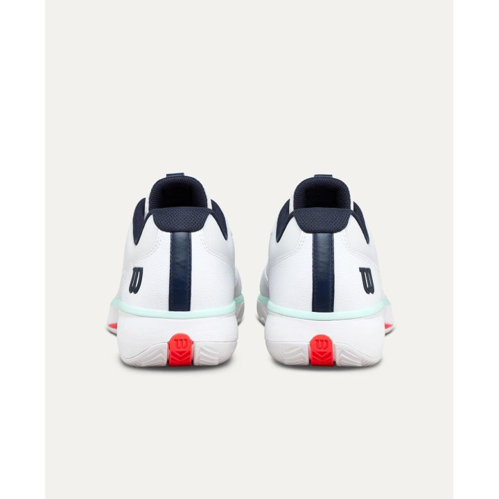 WILSON ZAPATILLAS HOMBRE RUSH LITE 5 CLAY BLANCO/AZUL MARINO
