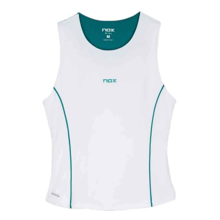 NOX CAMISETA TIRANTES MUJER PRO BLANCO/IVY VERDE