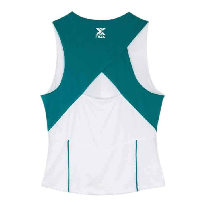 NOX CAMISETA TIRANTES MUJER PRO BLANCO/IVY VERDE
