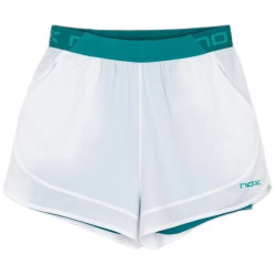 NOX PANTALÓN CORTO MUJER PRO BLANCO/IVY VERDE