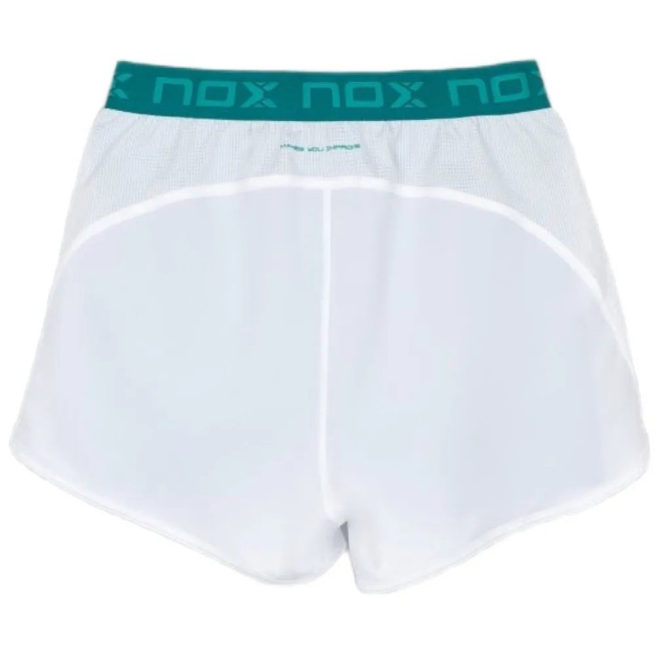 NOX PANTALÓN CORTO MUJER PRO BLANCO/IVY VERDE