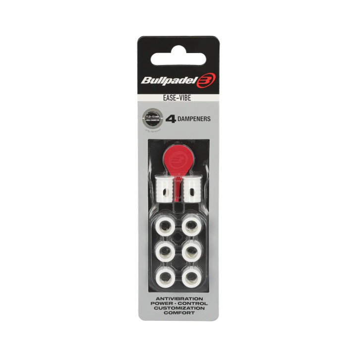 BULLPADEL ANTIVIBRADORES DAMPE BLANCOS