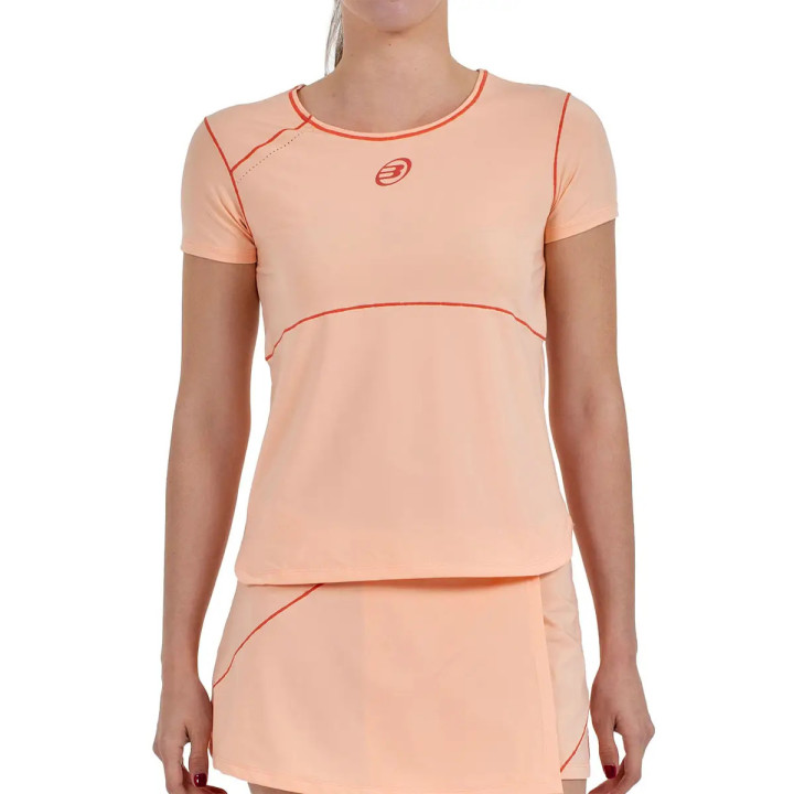 BULLPADEL CAMISETA MUJER ALBALA NARANJA PASTEL