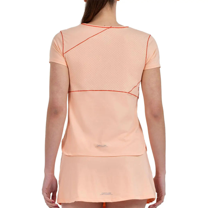 BULLPADEL CAMISETA MUJER ALBALA NARANJA PASTEL