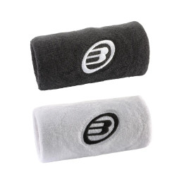 BULLPADEL MUÑEQUERAS BPMU262 NEGRO/BLANCO