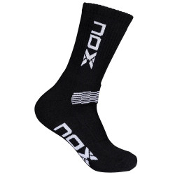 NOX CALCETINES HOMBRE MC NEGROS LOGO VERTICAL BLANCO